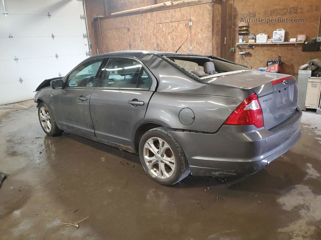 2012 Ford Fusion Se Gray vin: 3FAHP0HA9CR312419