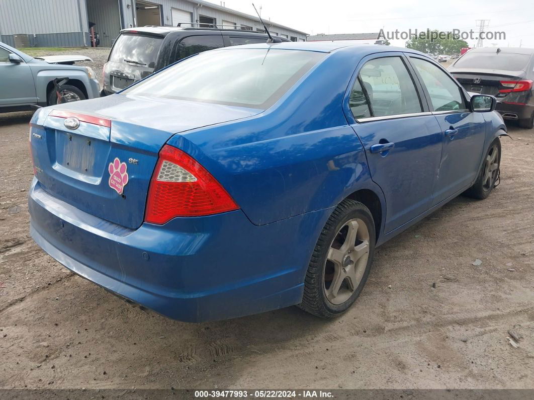 2012 Ford Fusion Se Синий vin: 3FAHP0HA9CR353844