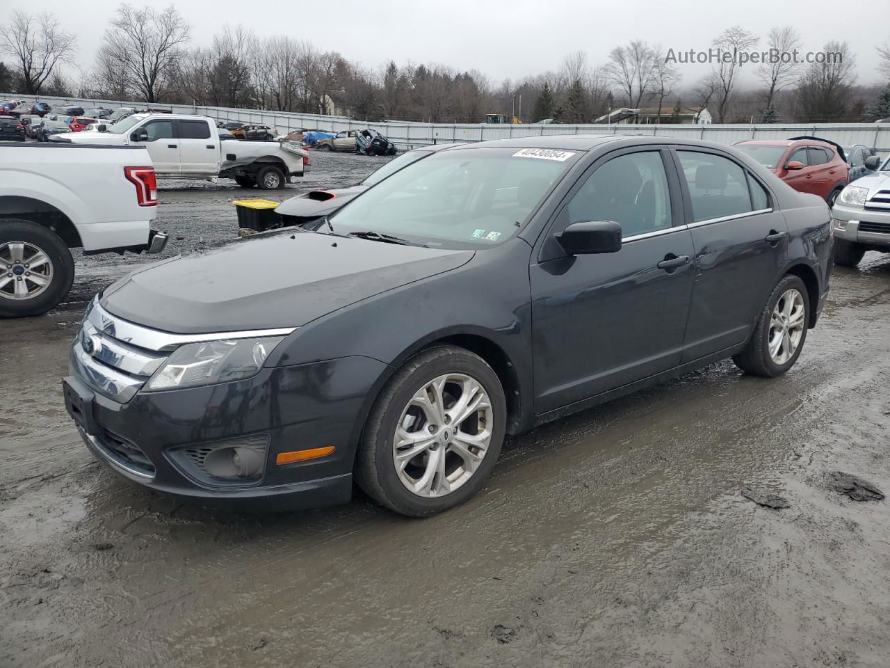 2012 Ford Fusion Se Black vin: 3FAHP0HA9CR408454