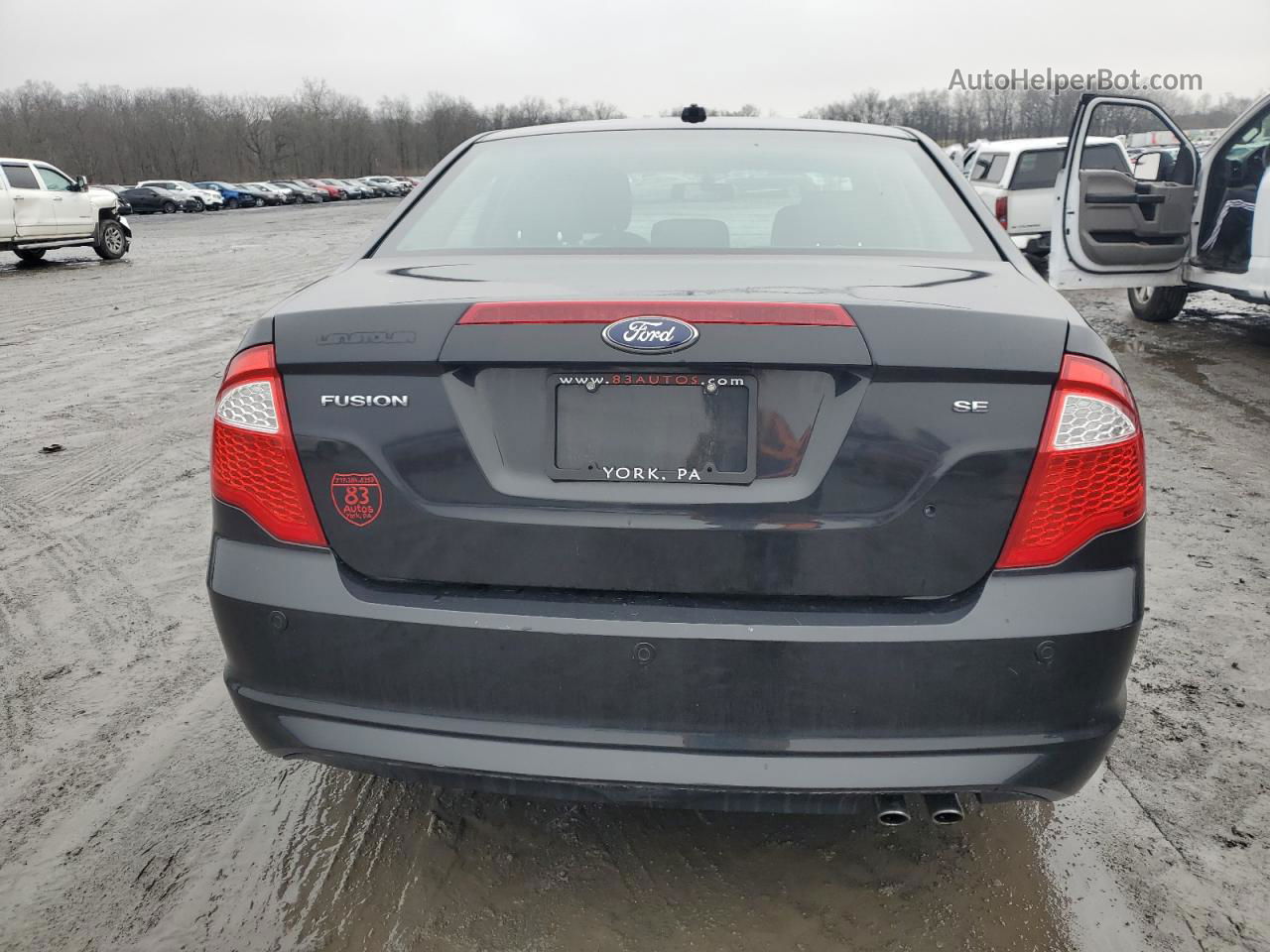 2012 Ford Fusion Se Black vin: 3FAHP0HA9CR408454