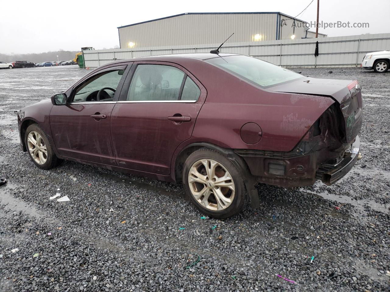 2012 Ford Fusion Se Burgundy vin: 3FAHP0HA9CR432902