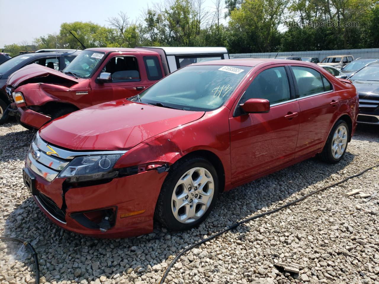 2010 Ford Fusion Se Red vin: 3FAHP0HAXAR124750