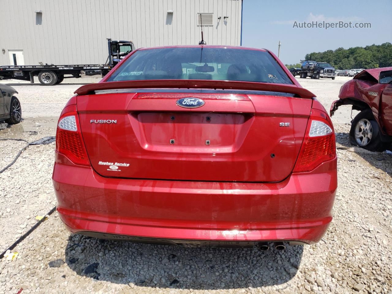 2010 Ford Fusion Se Red vin: 3FAHP0HAXAR124750