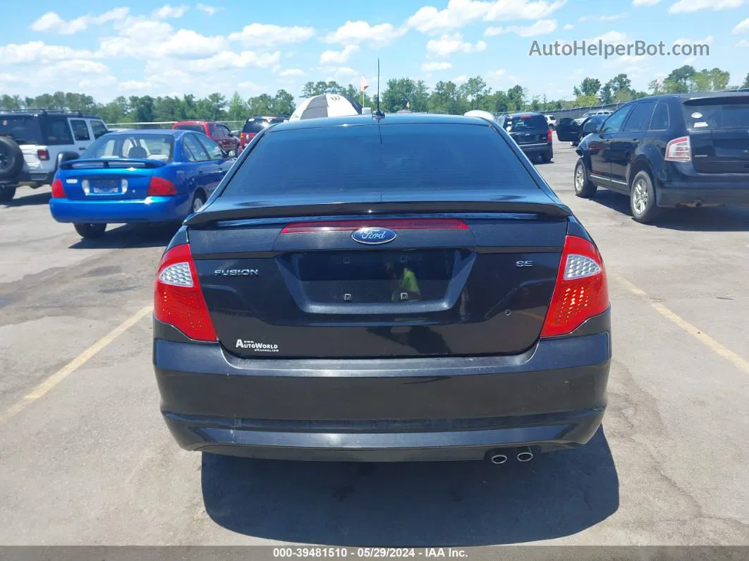 2010 Ford Fusion Se Black vin: 3FAHP0HAXAR178713