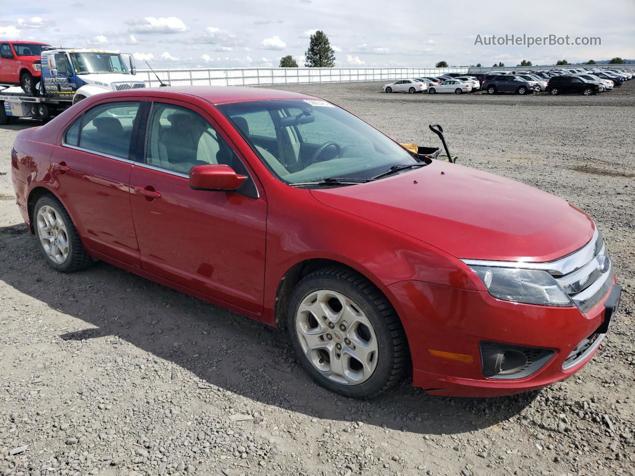 2010 Ford Fusion Se Red vin: 3FAHP0HAXAR249957