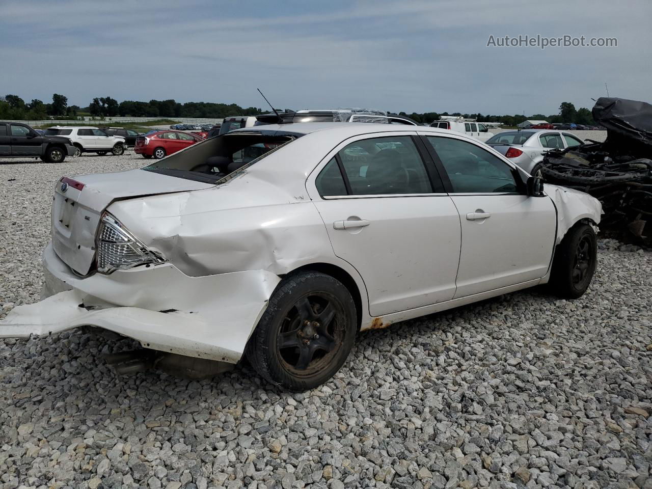 2010 Ford Fusion Se White vin: 3FAHP0HAXAR350173