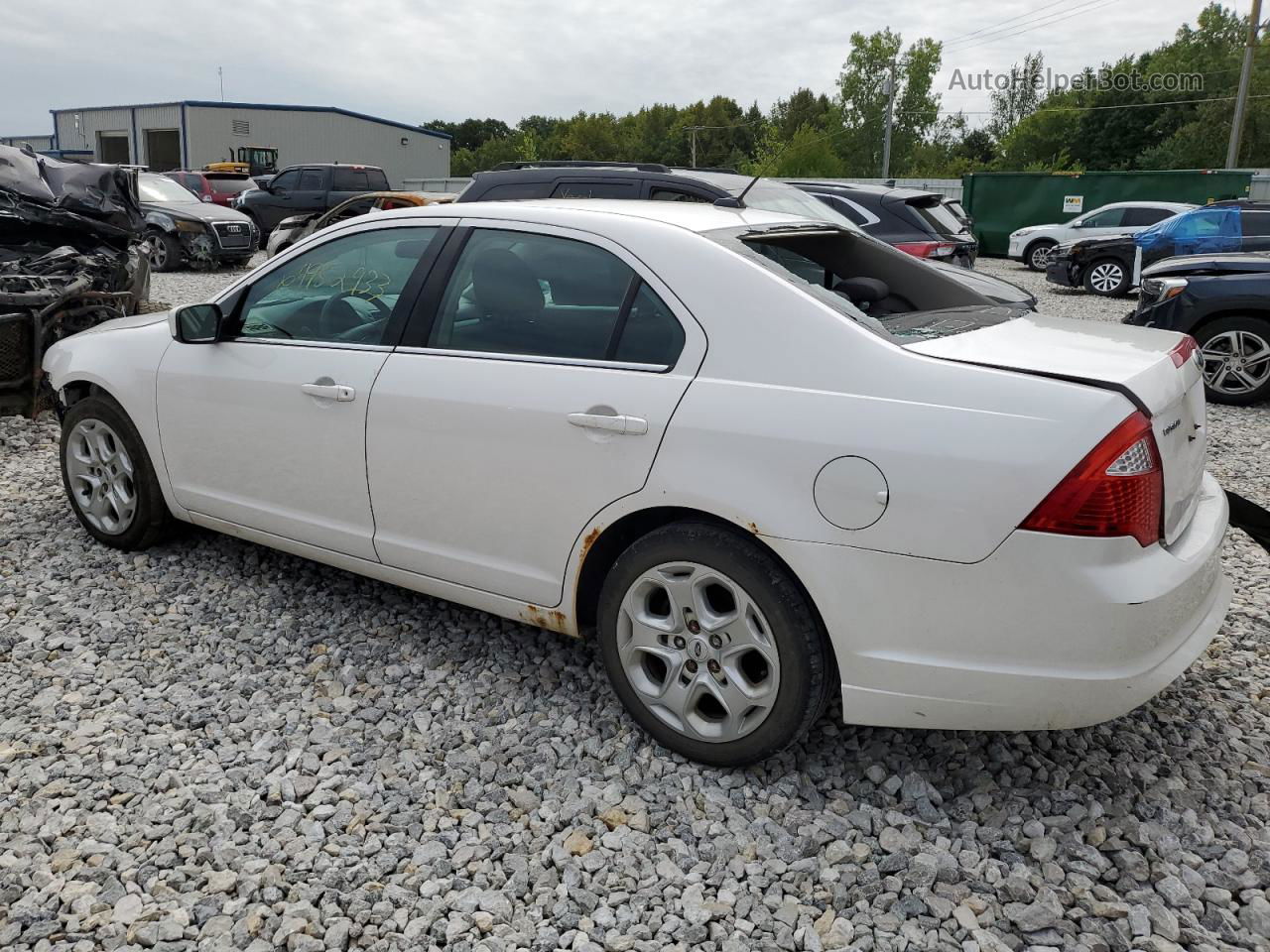 2010 Ford Fusion Se White vin: 3FAHP0HAXAR350173