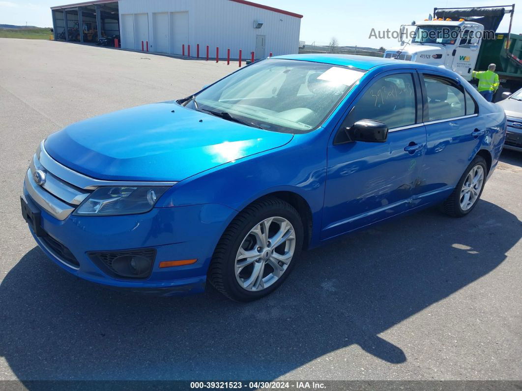 2012 Ford Fusion Se Blue vin: 3FAHP0HAXCR106011