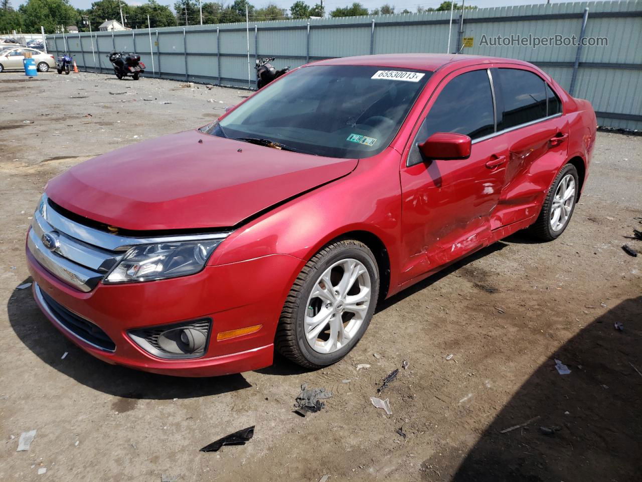 2012 Ford Fusion Se Red vin: 3FAHP0HAXCR148095