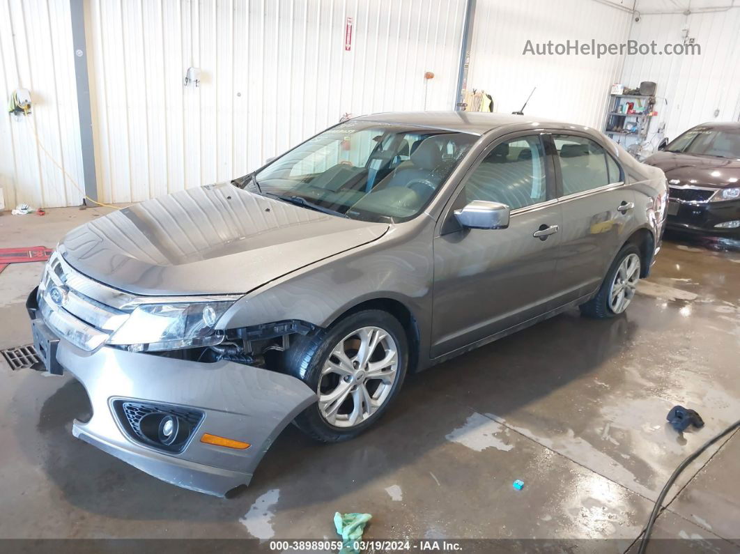 2012 Ford Fusion Se Gray vin: 3FAHP0HAXCR164538