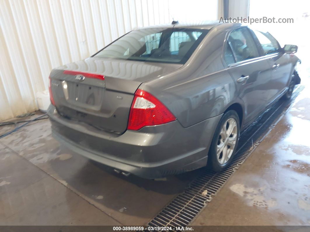 2012 Ford Fusion Se Gray vin: 3FAHP0HAXCR164538