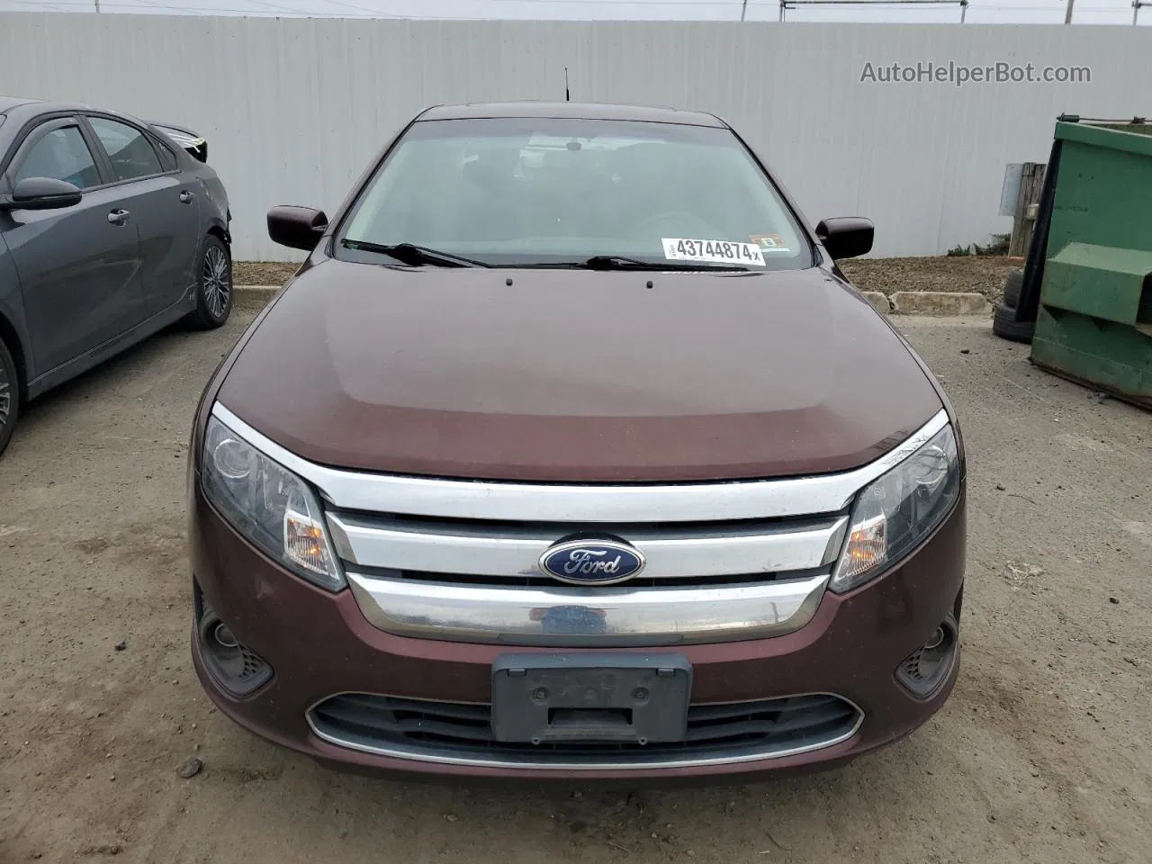 2012 Ford Fusion Se Burgundy vin: 3FAHP0HAXCR183817