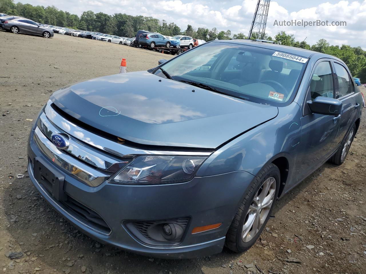 2012 Ford Fusion Se Blue vin: 3FAHP0HAXCR241747