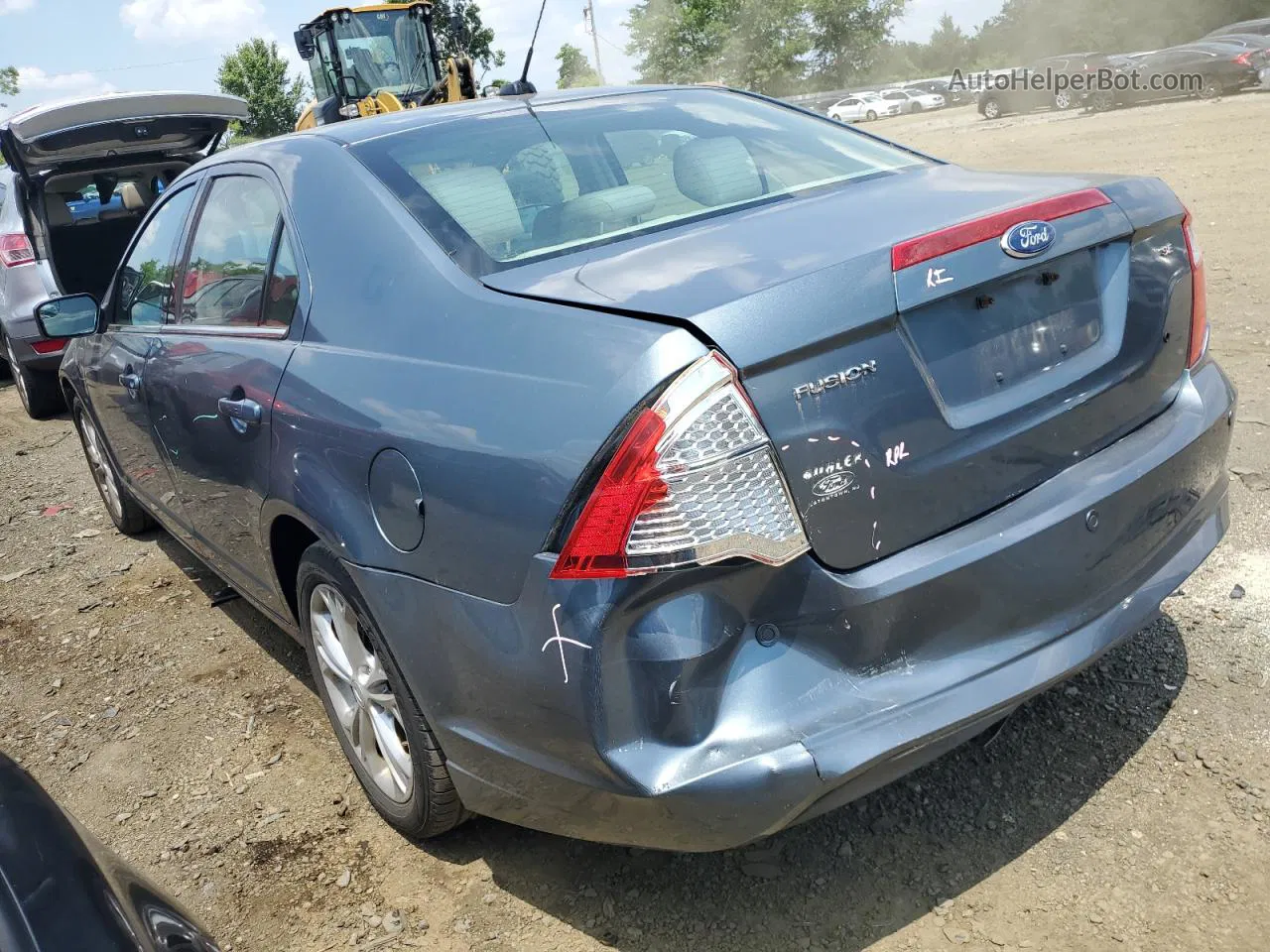 2012 Ford Fusion Se Blue vin: 3FAHP0HAXCR241747