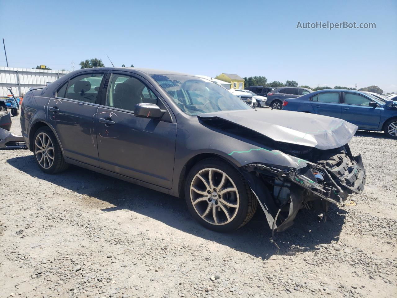 2012 Ford Fusion Se Серый vin: 3FAHP0HAXCR260024