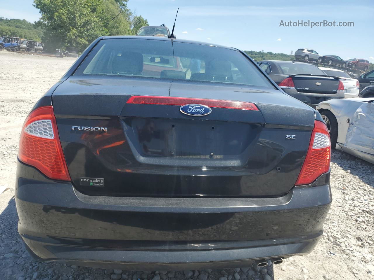 2012 Ford Fusion Se Black vin: 3FAHP0HAXCR311246