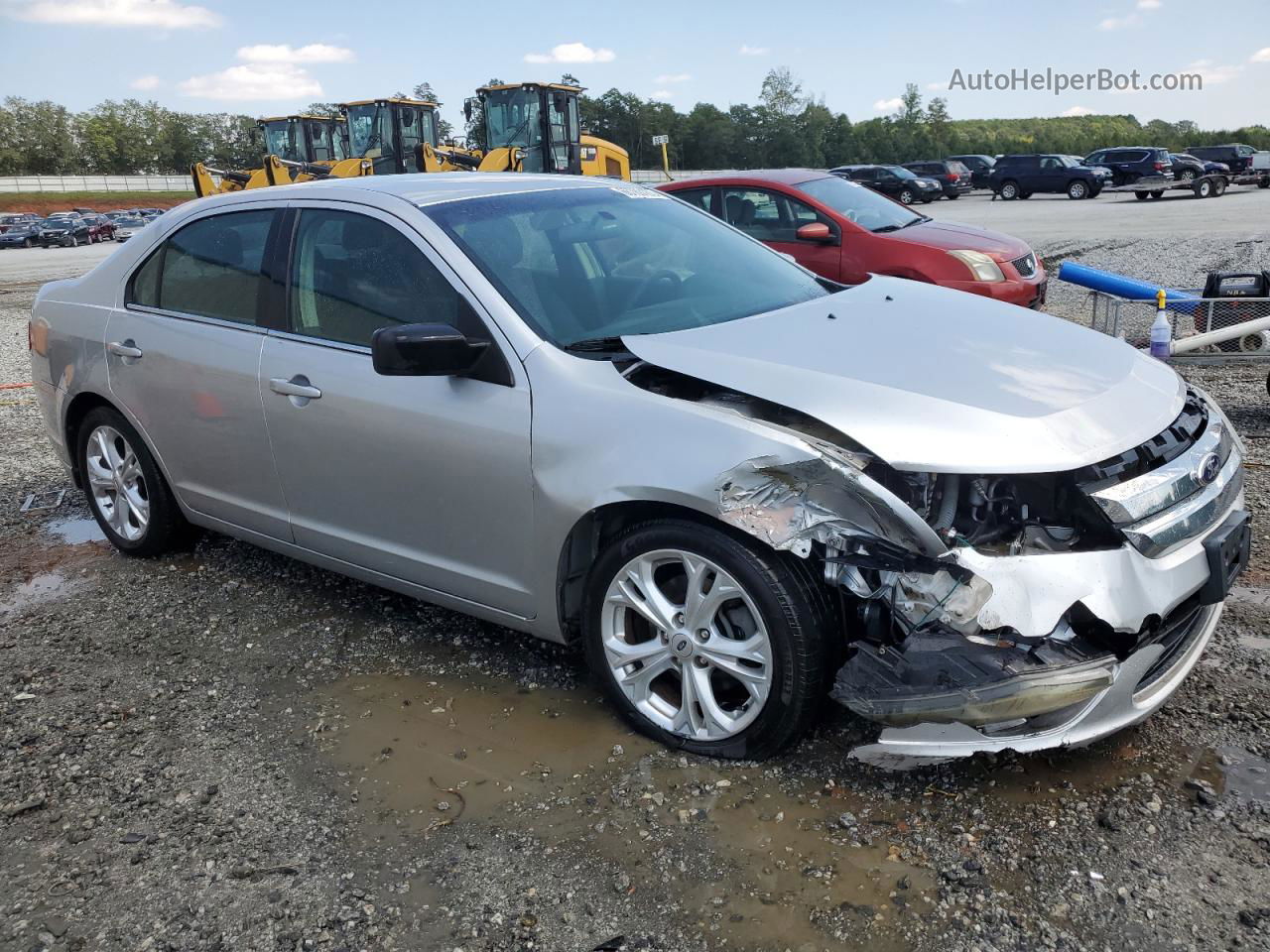 2012 Ford Fusion Se Silver vin: 3FAHP0HAXCR373164