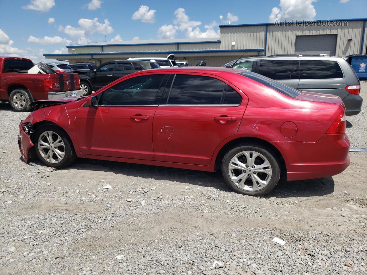 2012 Ford Fusion Se Red vin: 3FAHP0HAXCR410892