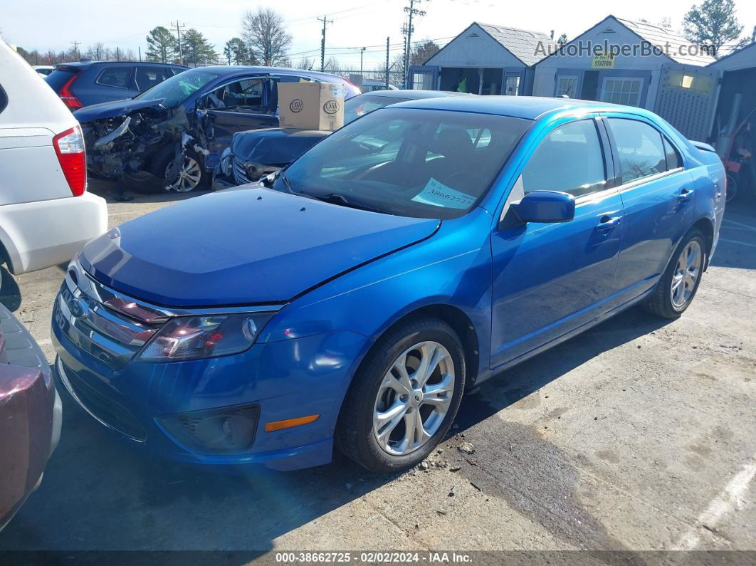 2012 Ford Fusion Se Blue vin: 3FAHP0HG0CR150197