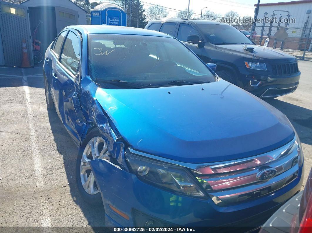 2012 Ford Fusion Se Синий vin: 3FAHP0HG0CR150197