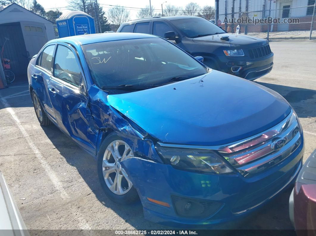 2012 Ford Fusion Se Синий vin: 3FAHP0HG0CR150197