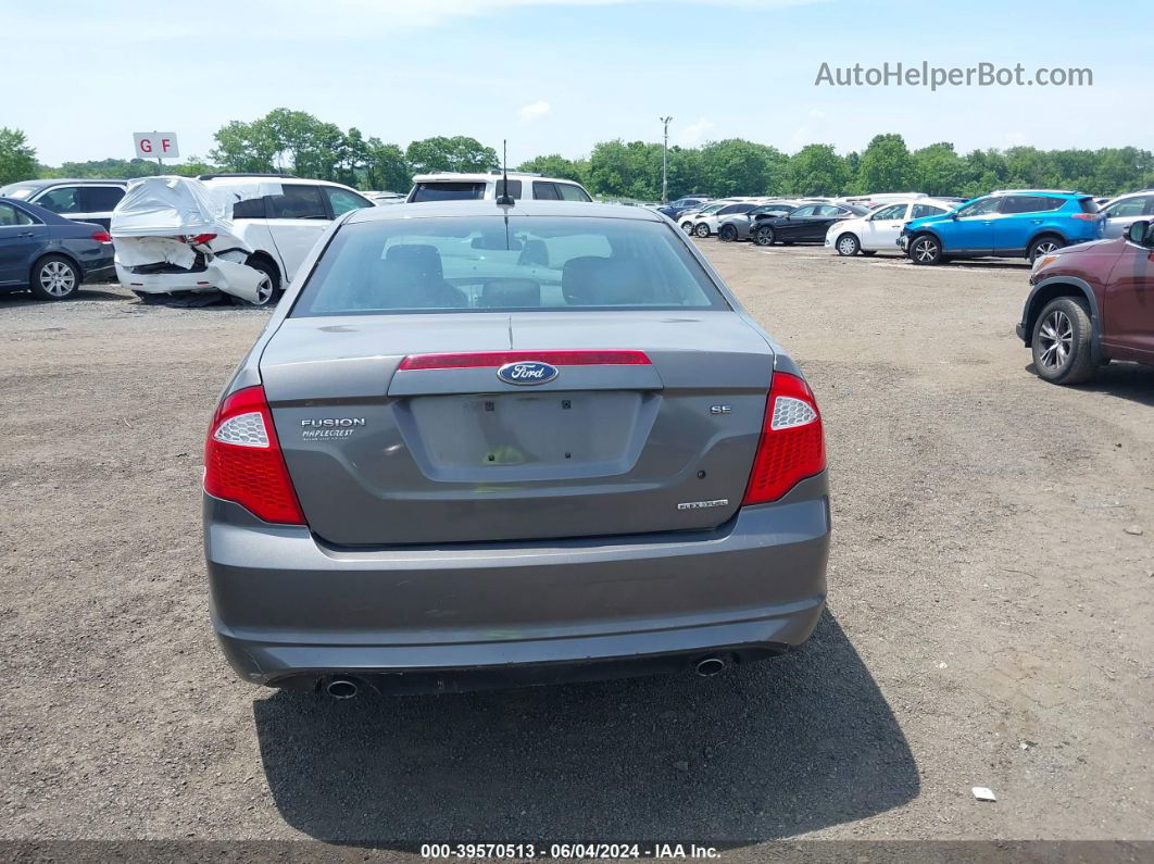 2012 Ford Fusion Se Gray vin: 3FAHP0HG0CR261266