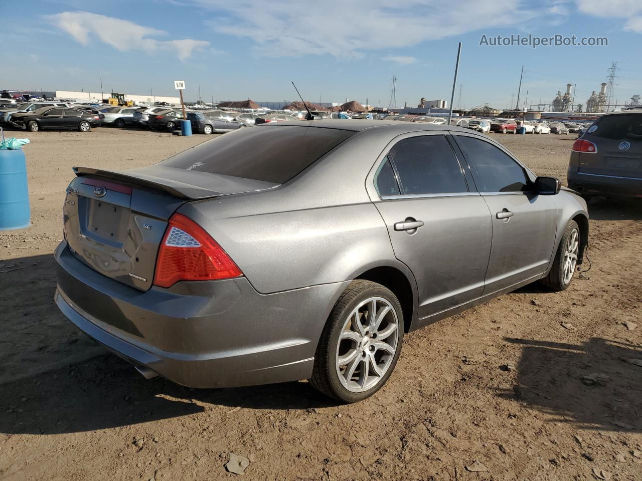 2012 Ford Fusion Se Gray vin: 3FAHP0HG0CR414163