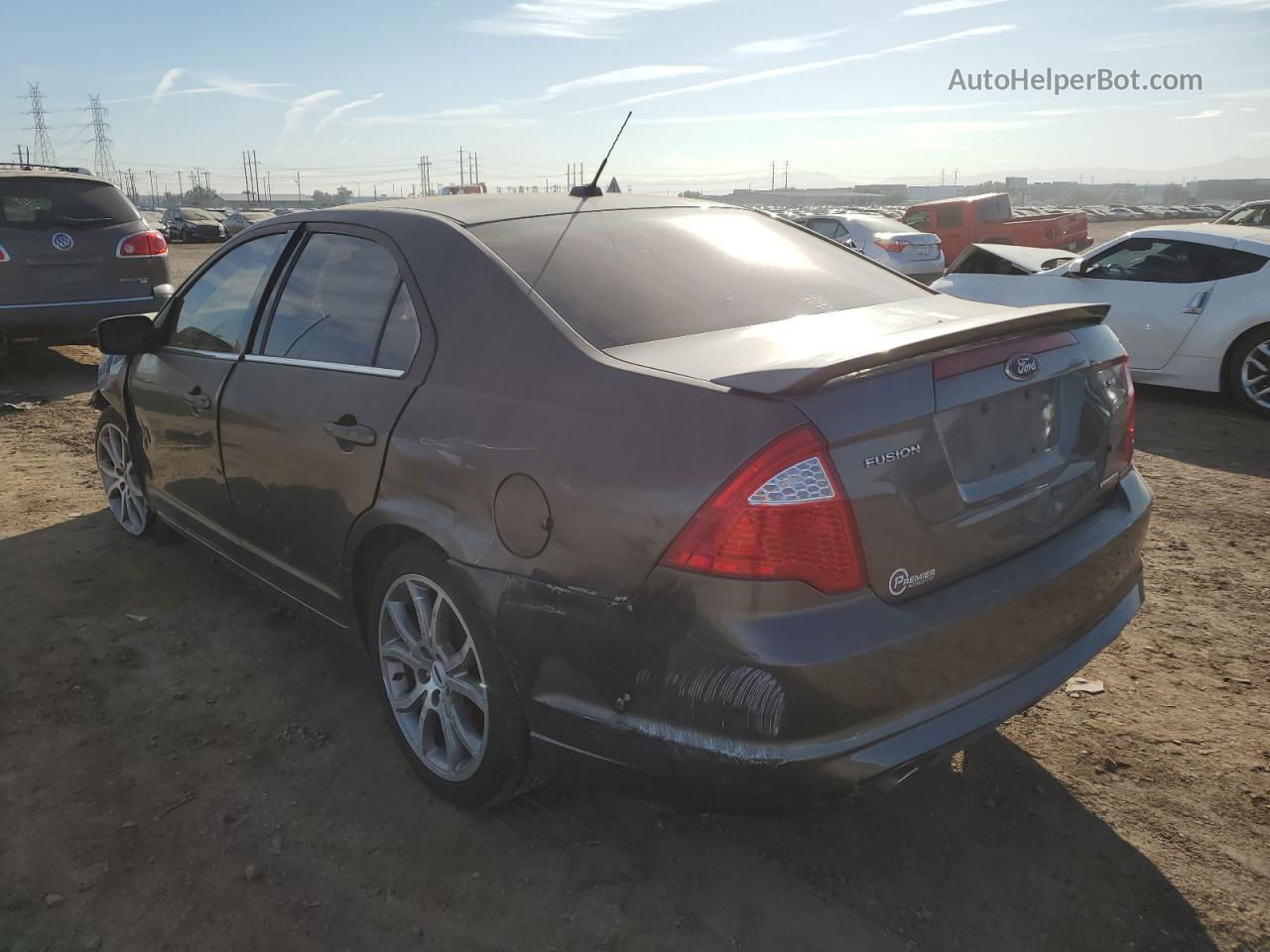 2012 Ford Fusion Se Gray vin: 3FAHP0HG0CR414163