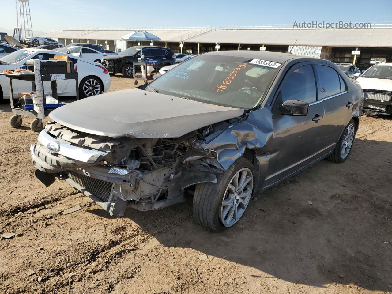 2012 Ford Fusion Se Gray vin: 3FAHP0HG0CR414163