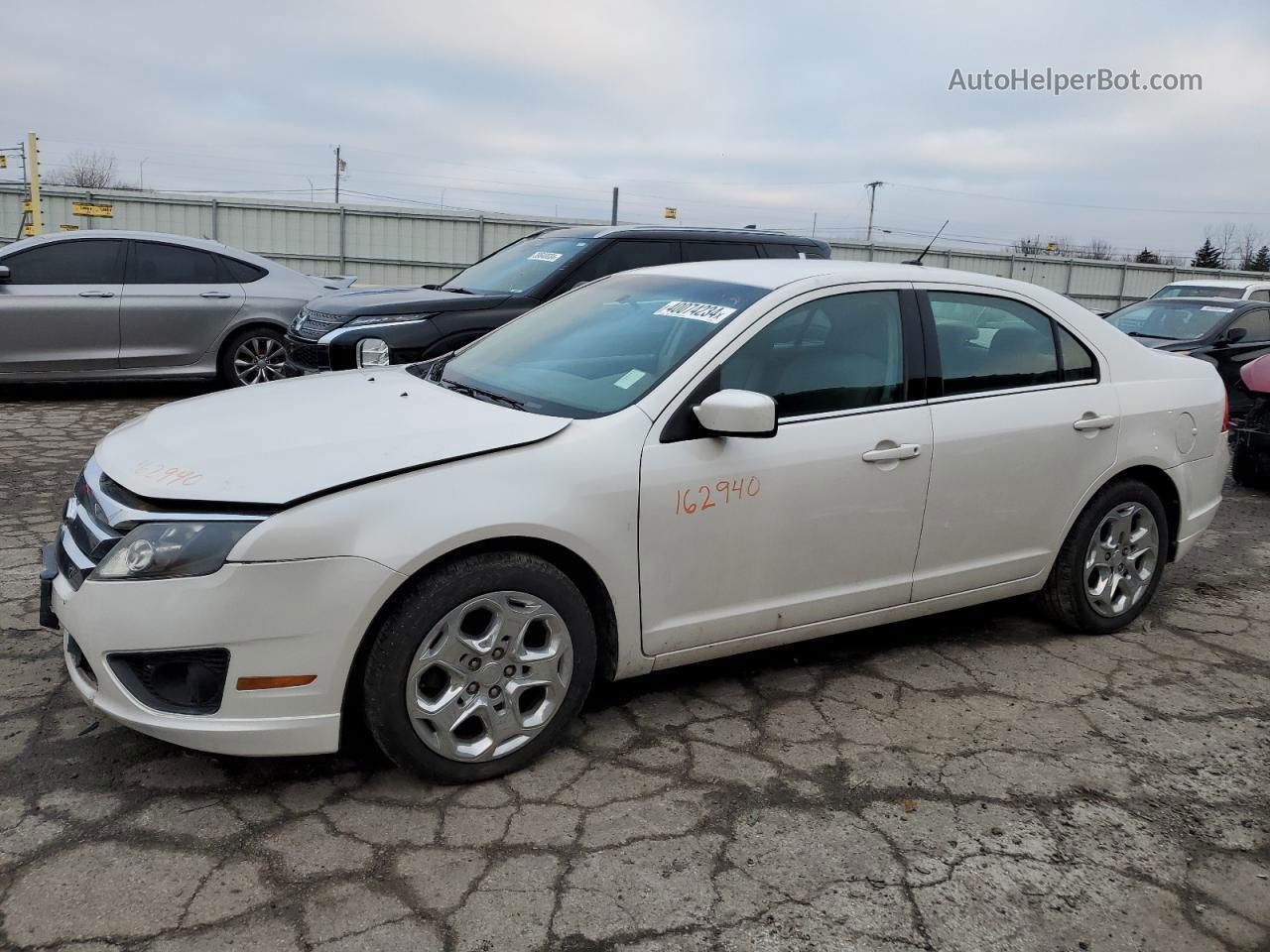 2010 Ford Fusion Se White vin: 3FAHP0HG1AR162940