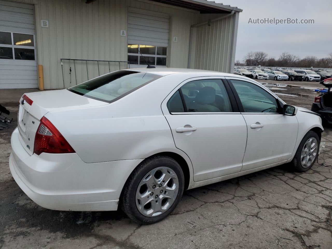 2010 Ford Fusion Se White vin: 3FAHP0HG1AR162940