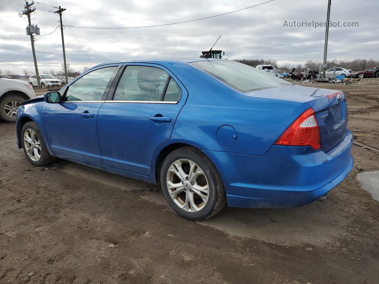 2012 Ford Fusion Se Синий vin: 3FAHP0HG1CR441596