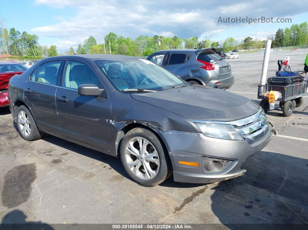 2012 Ford Fusion Se Gray vin: 3FAHP0HG3CR234918