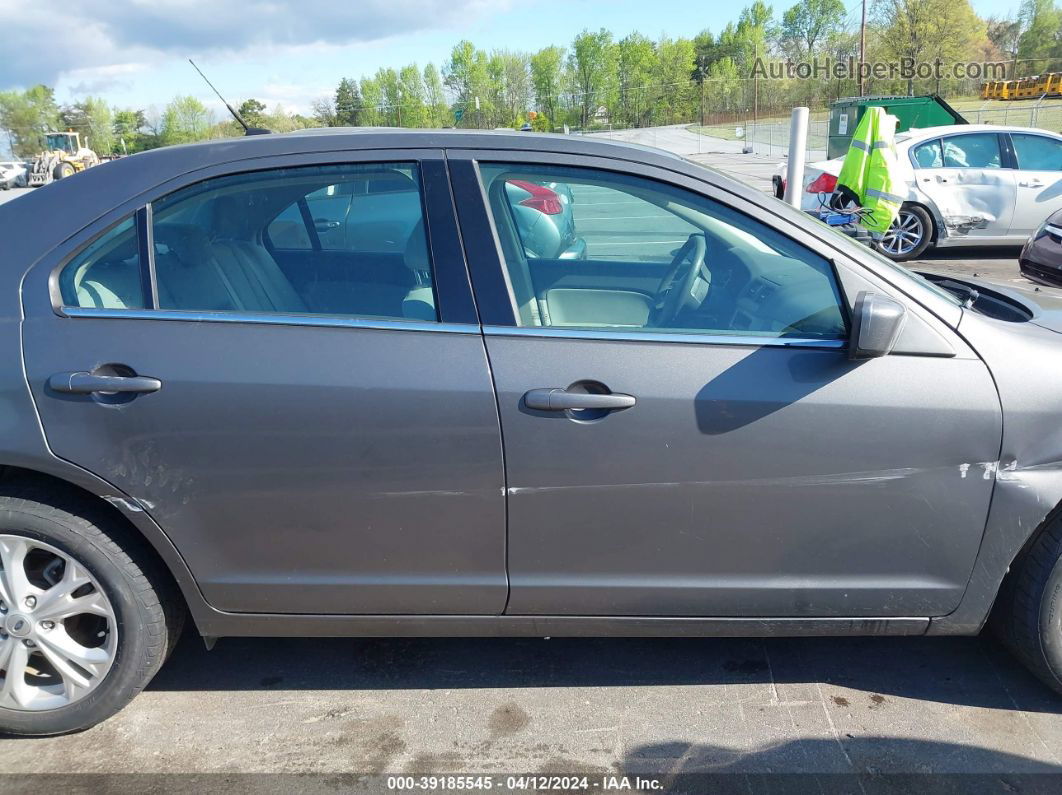 2012 Ford Fusion Se Gray vin: 3FAHP0HG3CR234918