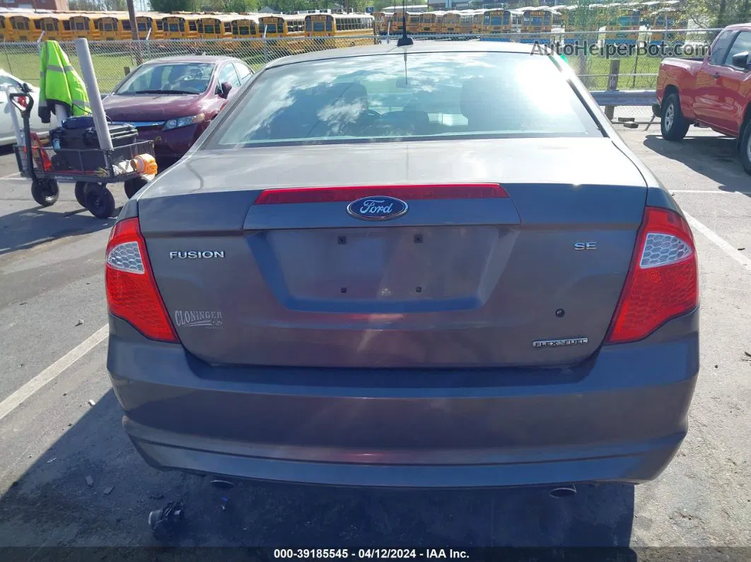 2012 Ford Fusion Se Gray vin: 3FAHP0HG3CR234918