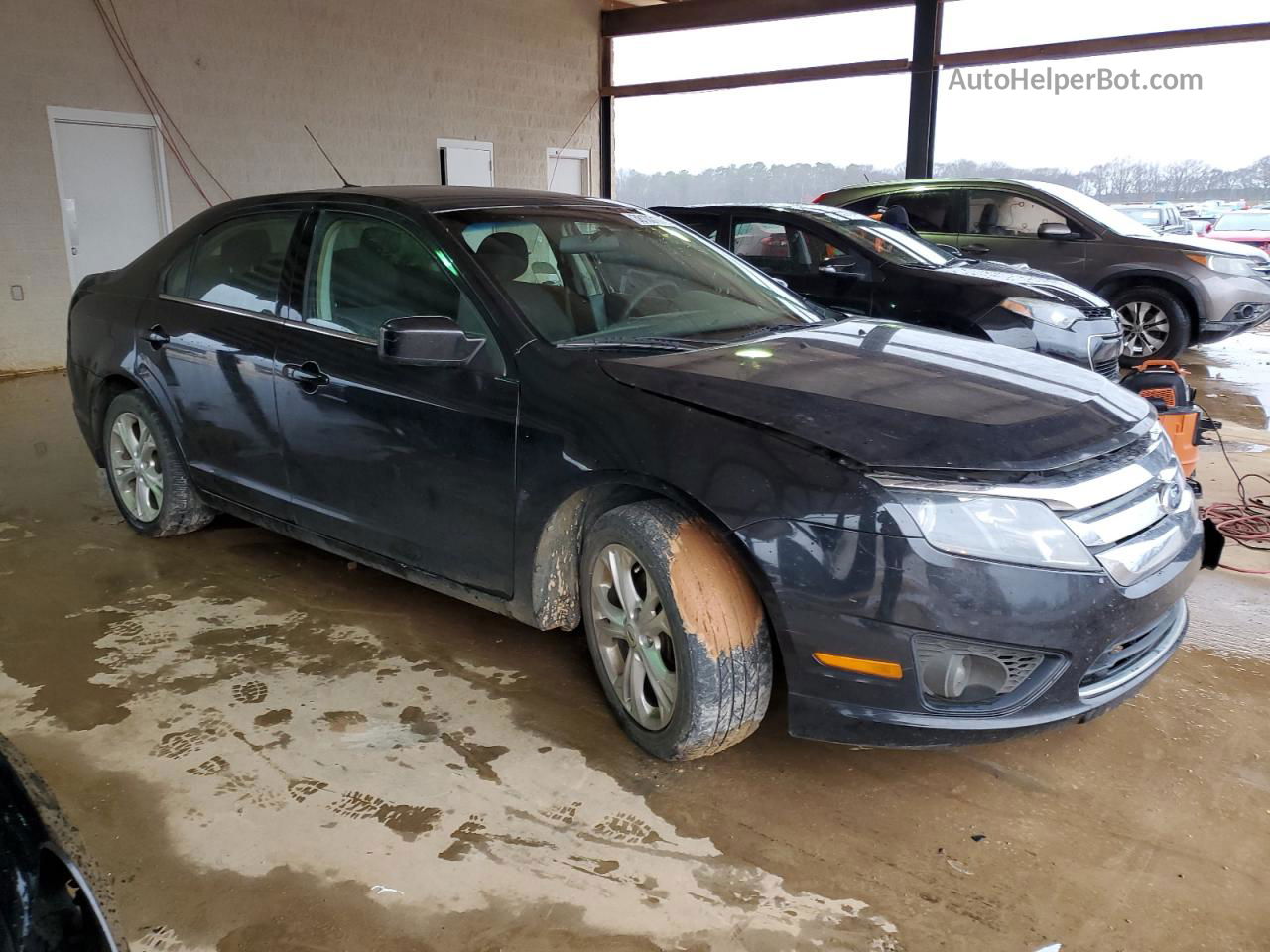 2012 Ford Fusion Se Black vin: 3FAHP0HG3CR261701