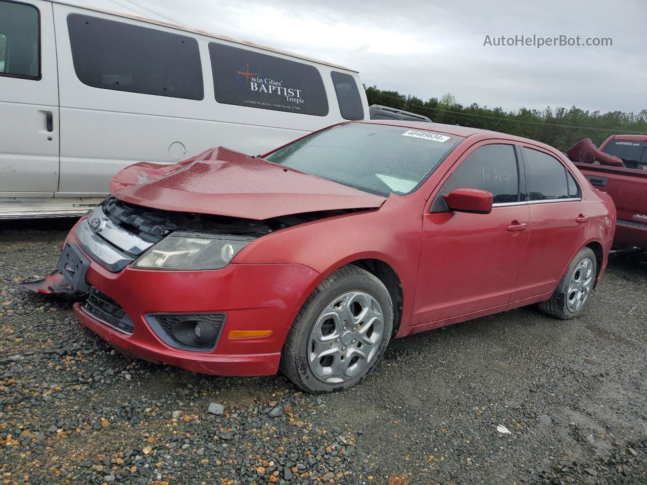 2010 Ford Fusion Se Red vin: 3FAHP0HG5AR355561