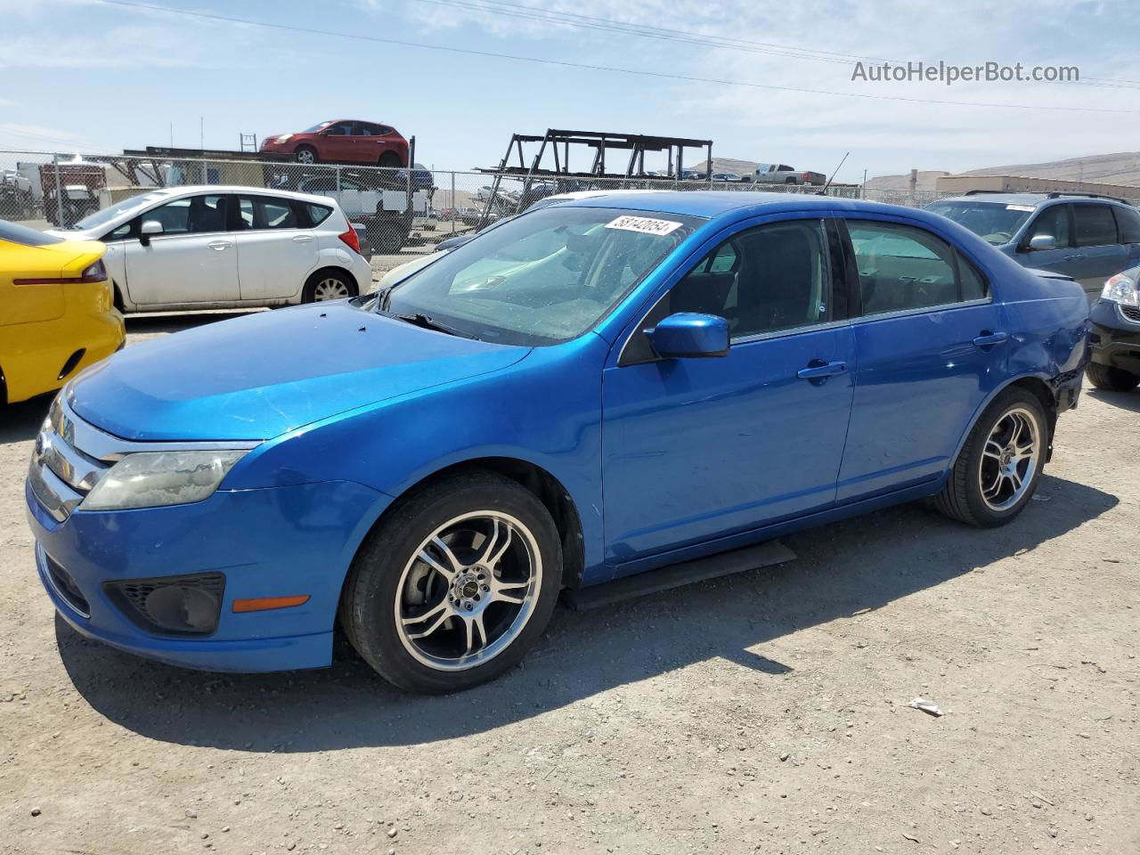 2012 Ford Fusion Se Blue vin: 3FAHP0HG5CR332624