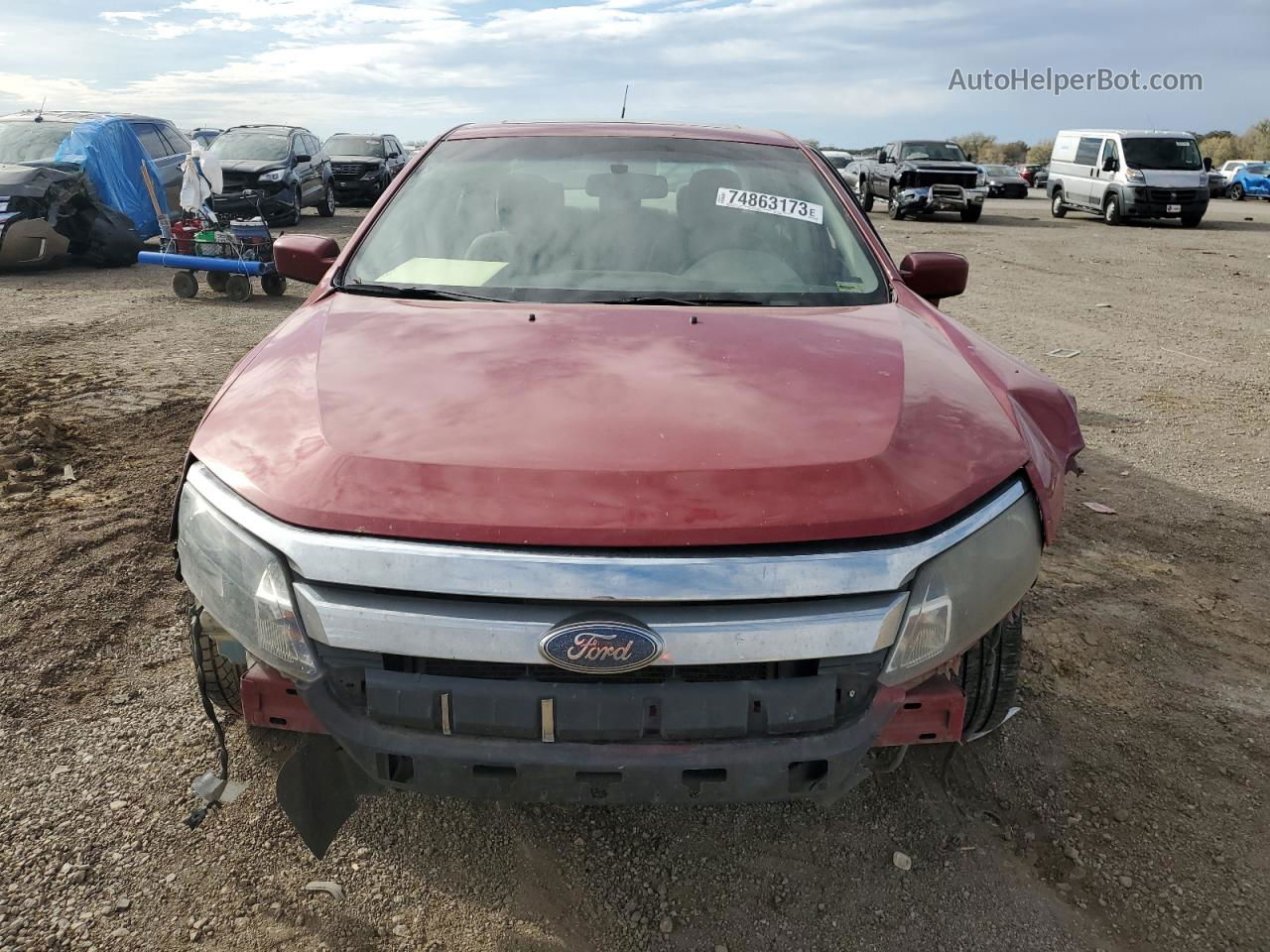 2010 Ford Fusion Se Red vin: 3FAHP0HG6AR238099