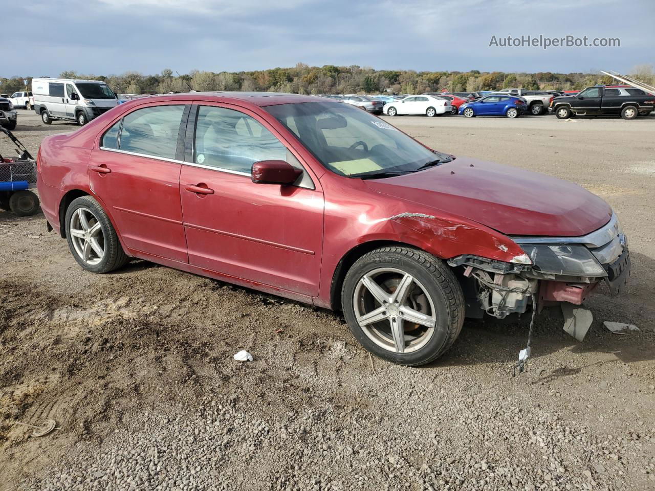 2010 Ford Fusion Se Red vin: 3FAHP0HG6AR238099