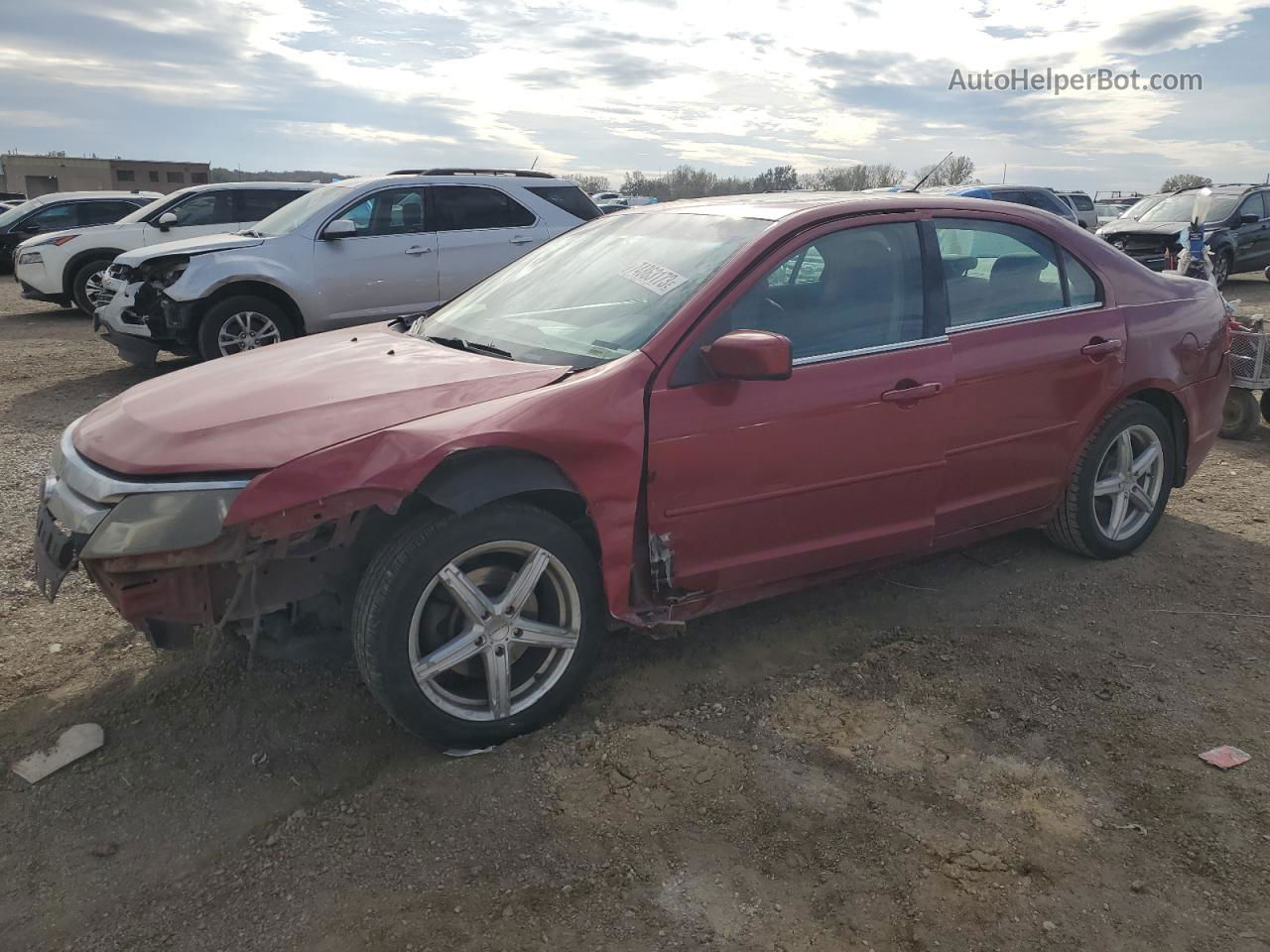 2010 Ford Fusion Se Red vin: 3FAHP0HG6AR238099