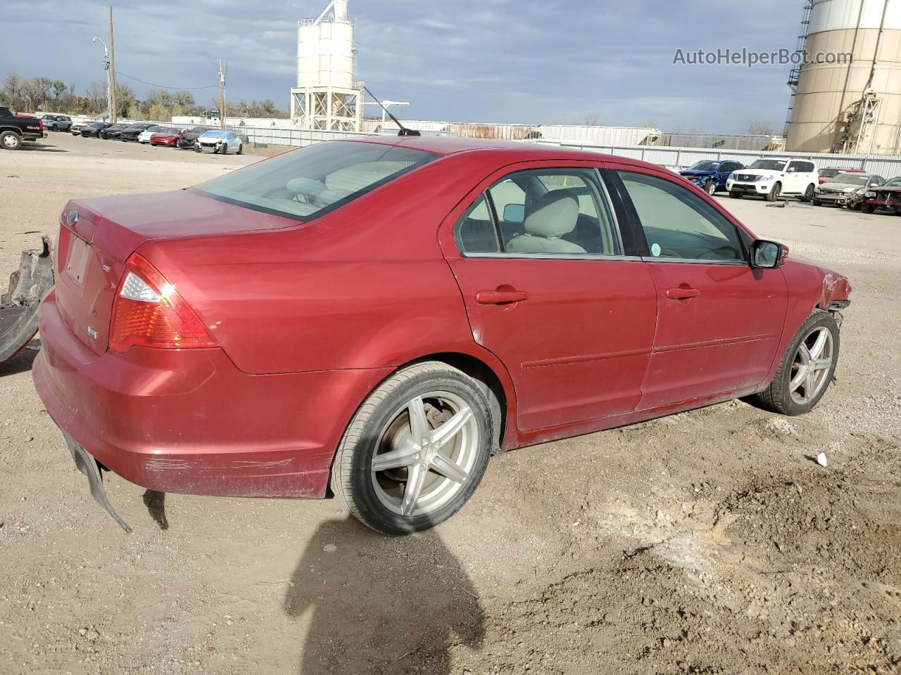 2010 Ford Fusion Se Red vin: 3FAHP0HG6AR238099