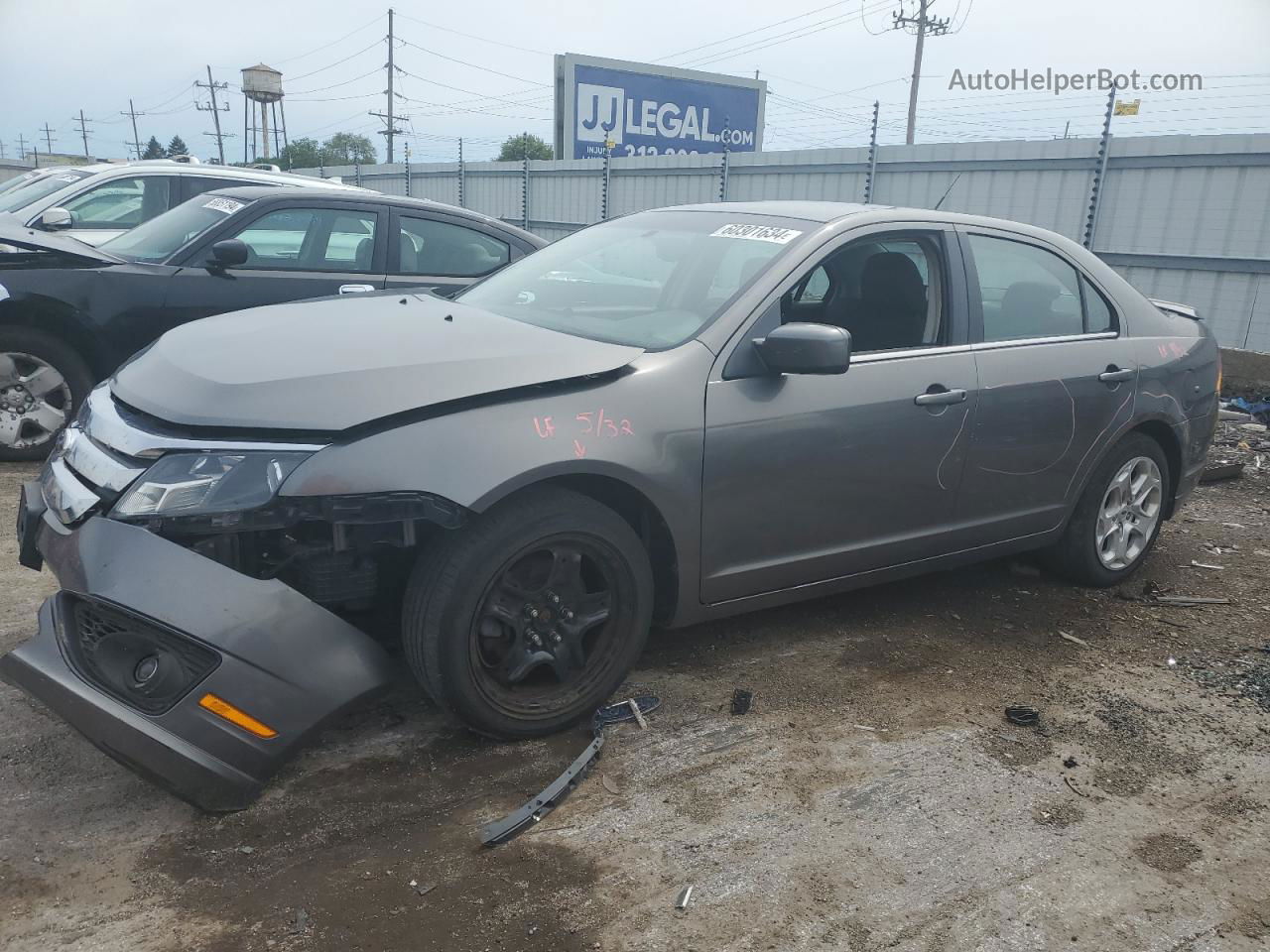 2010 Ford Fusion Se Gray vin: 3FAHP0HG6AR388732