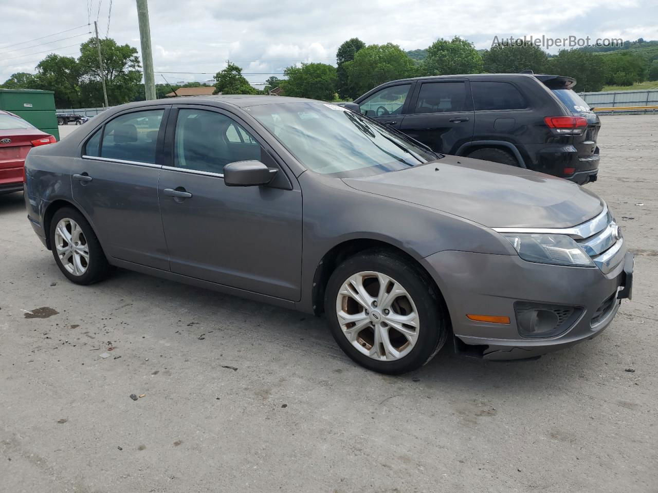 2012 Ford Fusion Se Gray vin: 3FAHP0HG6CR358648