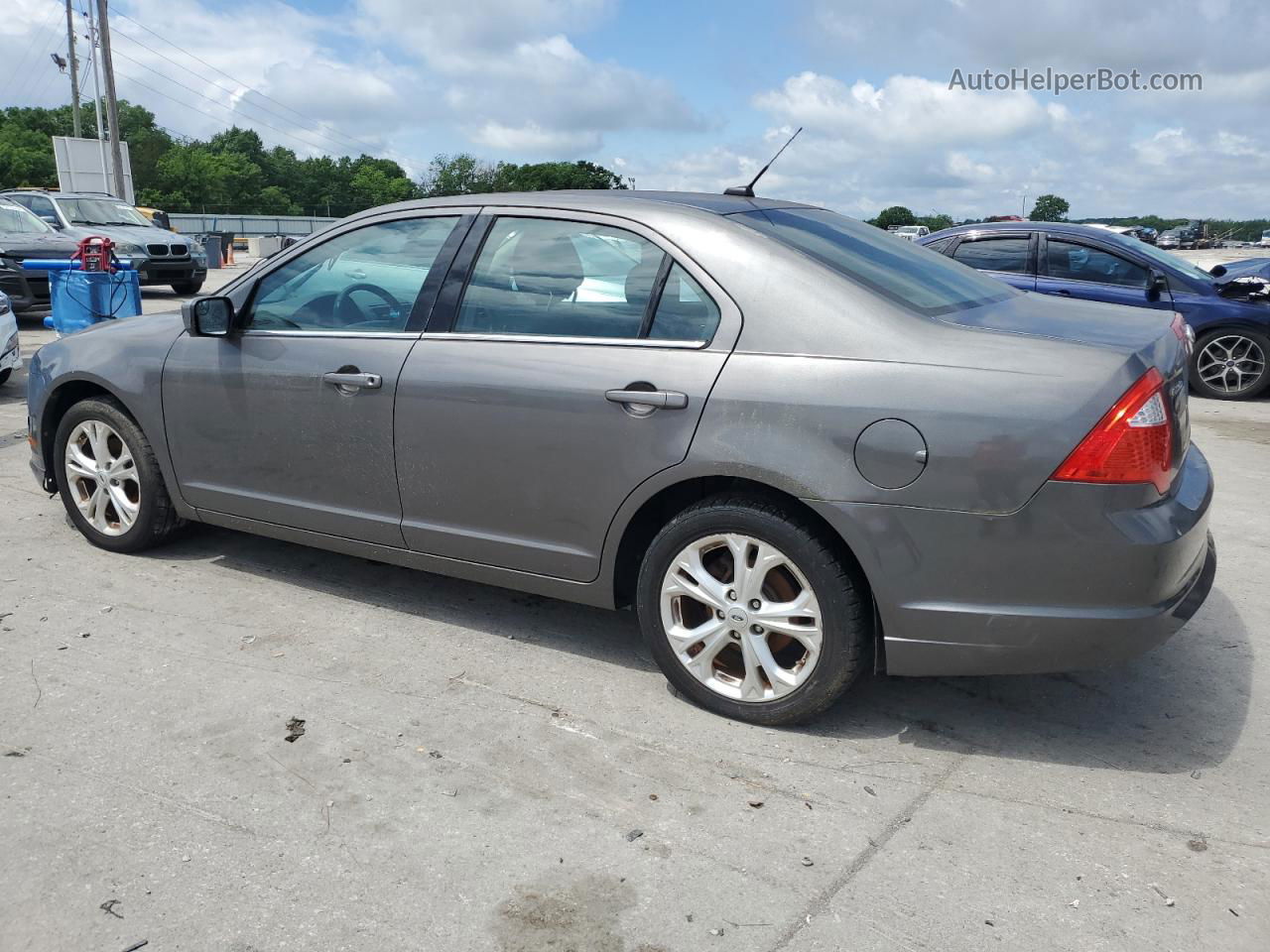 2012 Ford Fusion Se Gray vin: 3FAHP0HG6CR358648