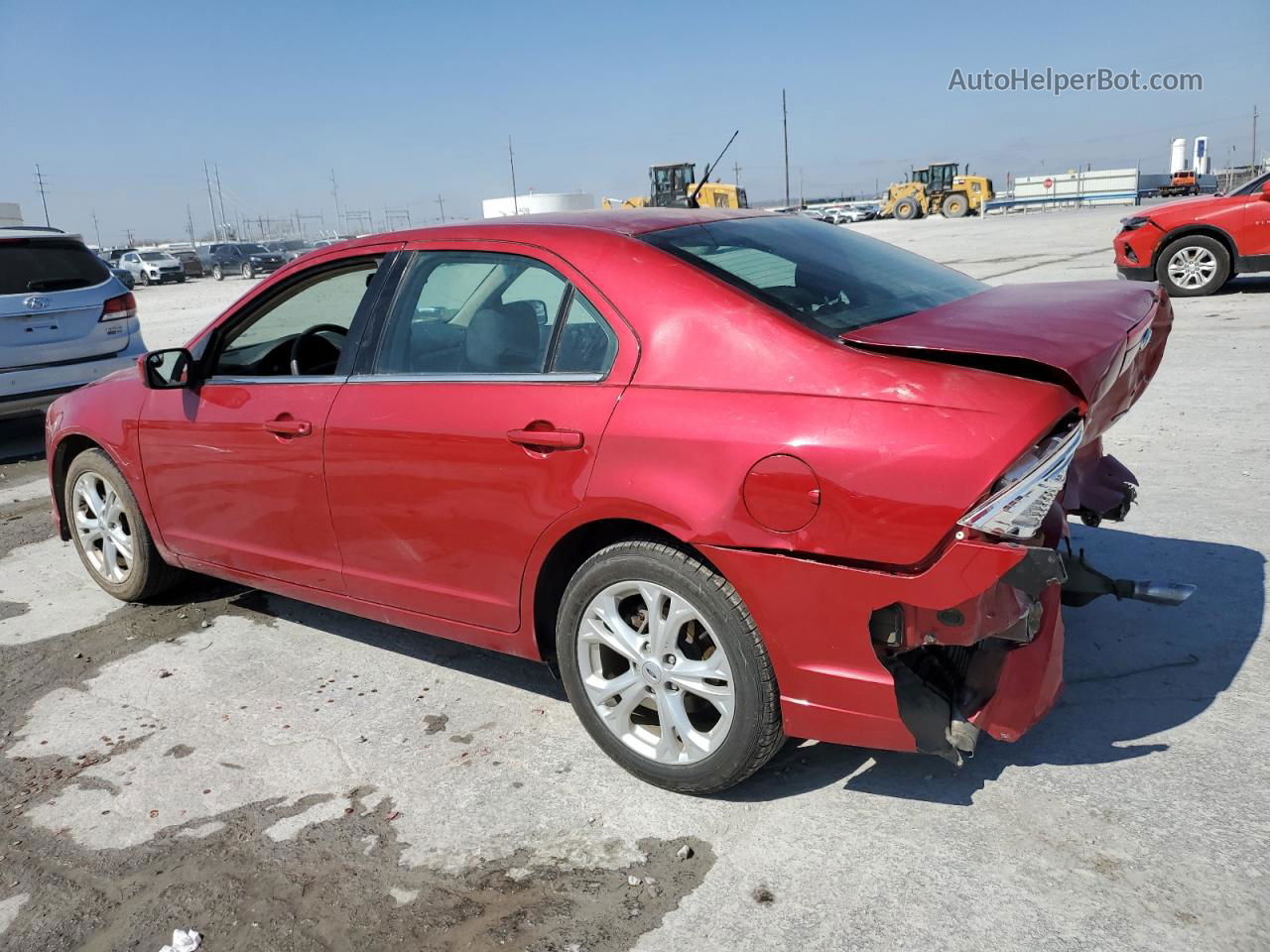 2012 Ford Fusion Se Red vin: 3FAHP0HG7CR283412