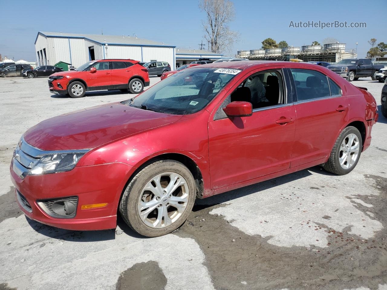 2012 Ford Fusion Se Red vin: 3FAHP0HG7CR283412
