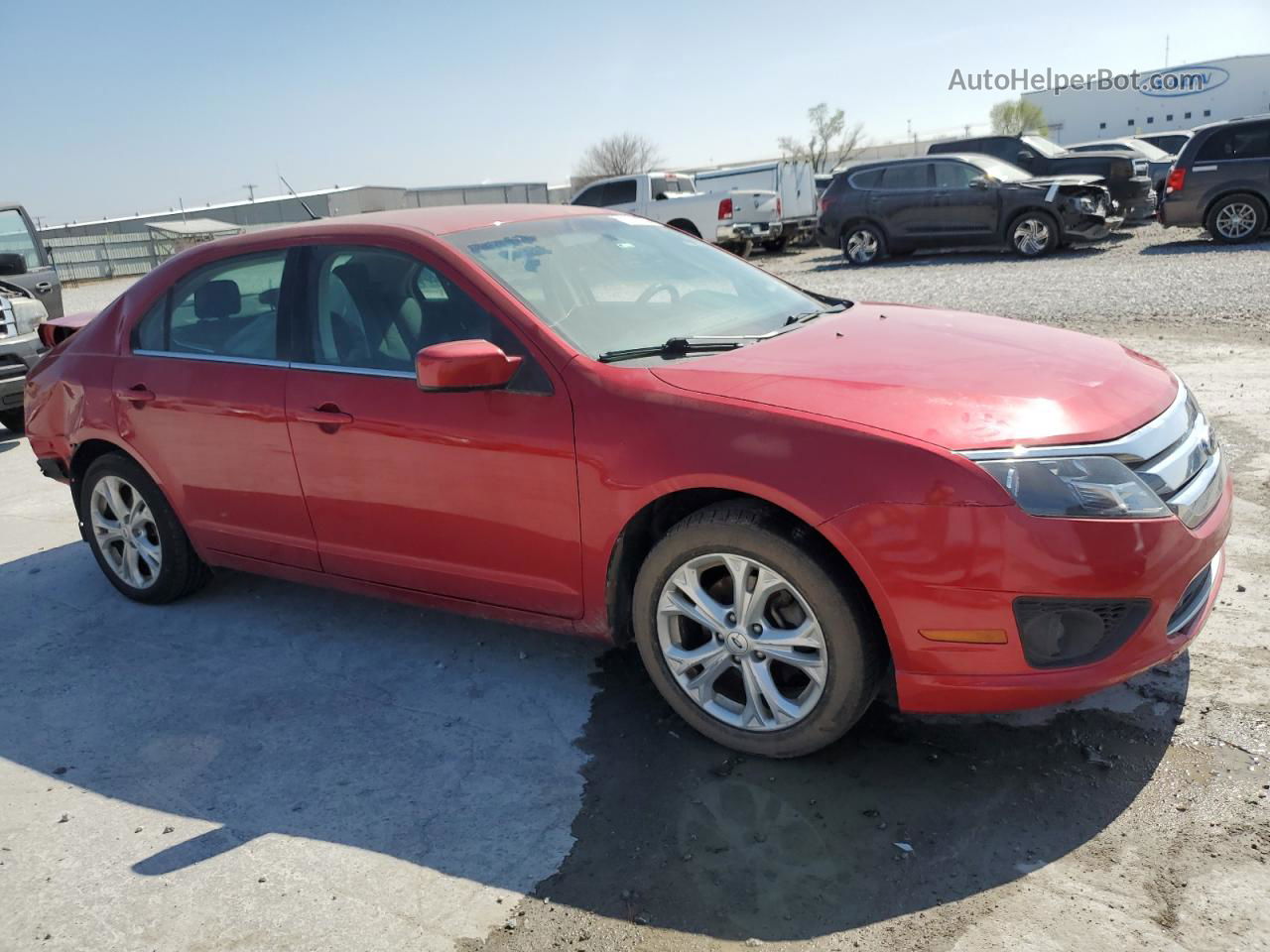 2012 Ford Fusion Se Red vin: 3FAHP0HG7CR283412