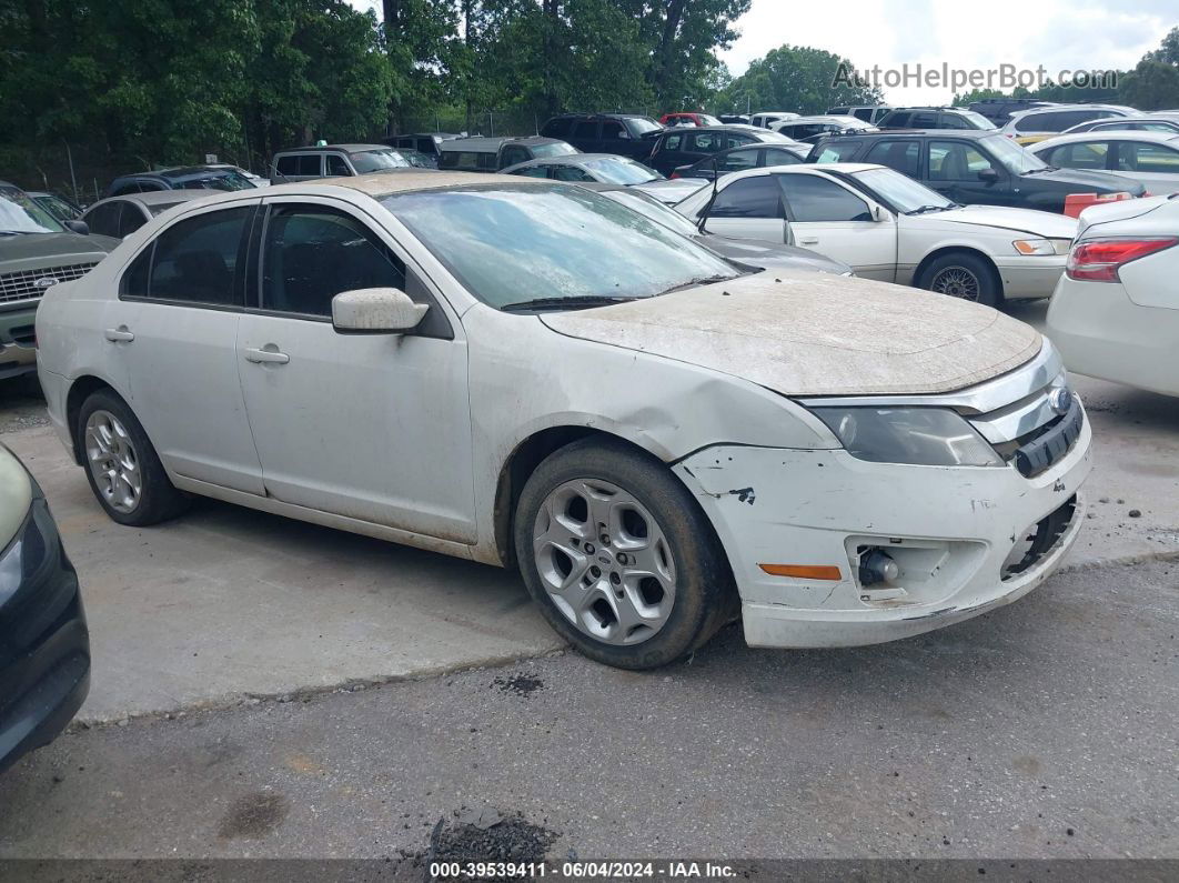 2010 Ford Fusion Se White vin: 3FAHP0HG8AR244339