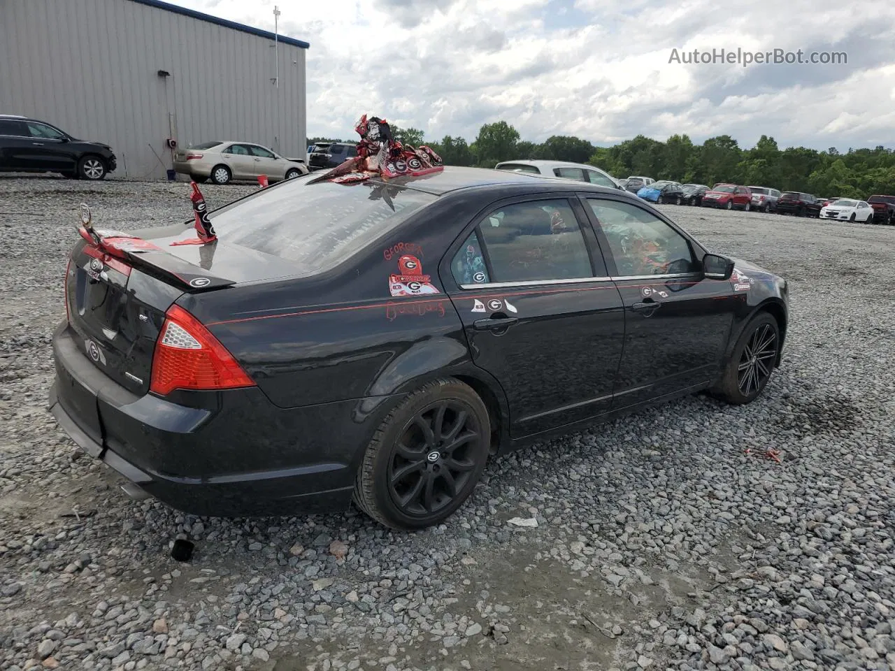 2012 Ford Fusion Se Black vin: 3FAHP0HG8CR254842